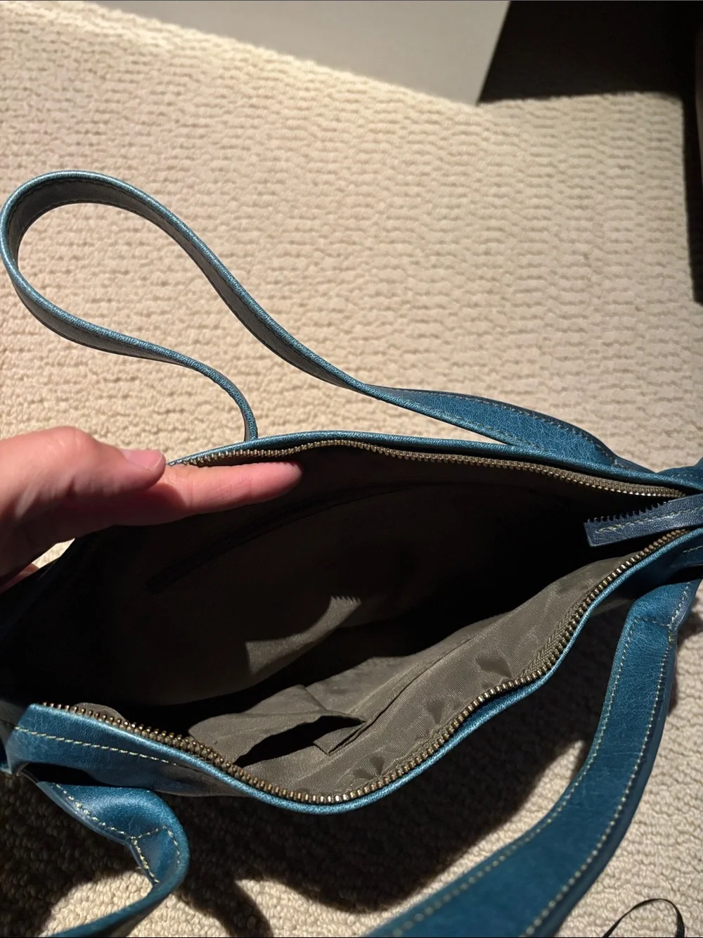 Matt & Nat Teal Blue Shoulder Bag - Picture 4 of 4